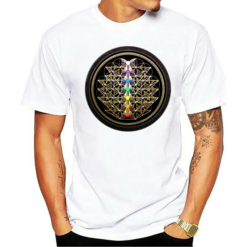 2021 Mandala T-shirt Men Punk Tshirt Geometric Print T Shirts Summer Black Tops Cotton Fabric Streetwear Chakra Ship Of Life
2021 Mandala T-shirt Men Punk Tshirt Geometric Print T Shirts Summer Black Tops Cotton Fabric Streetwear Chakra Ship Of Life