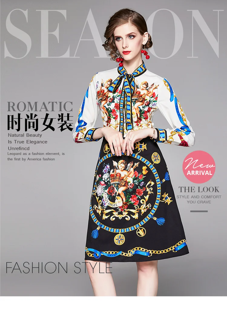 Осень 2019, женское платье с длинным рукавом, роскошные вечерние элегантные повседневные осенние свободные офисные женские платья до колен с ... 
Осень 2019, женское платье с длинным рукавом, роскошные вечерние элегантные повседневные осенние свободные офисные женские платья до колен с ...