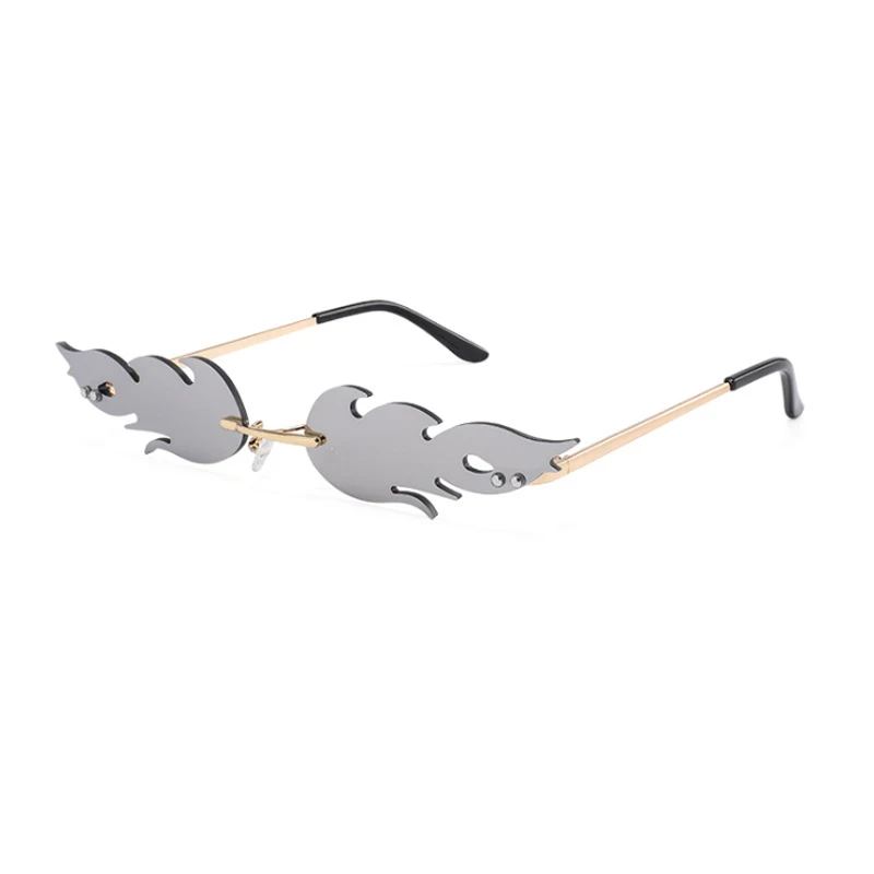 Женские солнцезащитные очки кошачий глаз брендовые дизайнерские в форме пламени