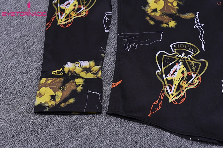 M-4XL Spring Autumn Floral Print Men Shirt Long Sleeve Covered Button Business Dress Shirt Slim Fit Casual Club Hawaiian Shirts
M-4XL Spring Autumn Floral Print Men Shirt Long Sleeve Covered Button Business Dress Shirt Slim Fit Casual Club Hawaiian Shirts
