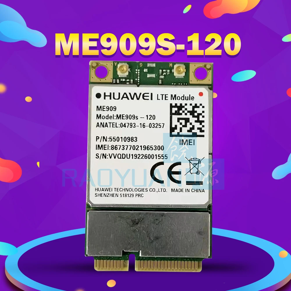Original For Huawei Mini-PCIe ME909s-120 LTE Cat4 Module FDD/DC-HSPA+/UMTS/EDGE 3G/4G
Original For Huawei Mini-PCIe ME909s-120 LTE Cat4 Module FDD/DC-HSPA+/UMTS/EDGE 3G/4G