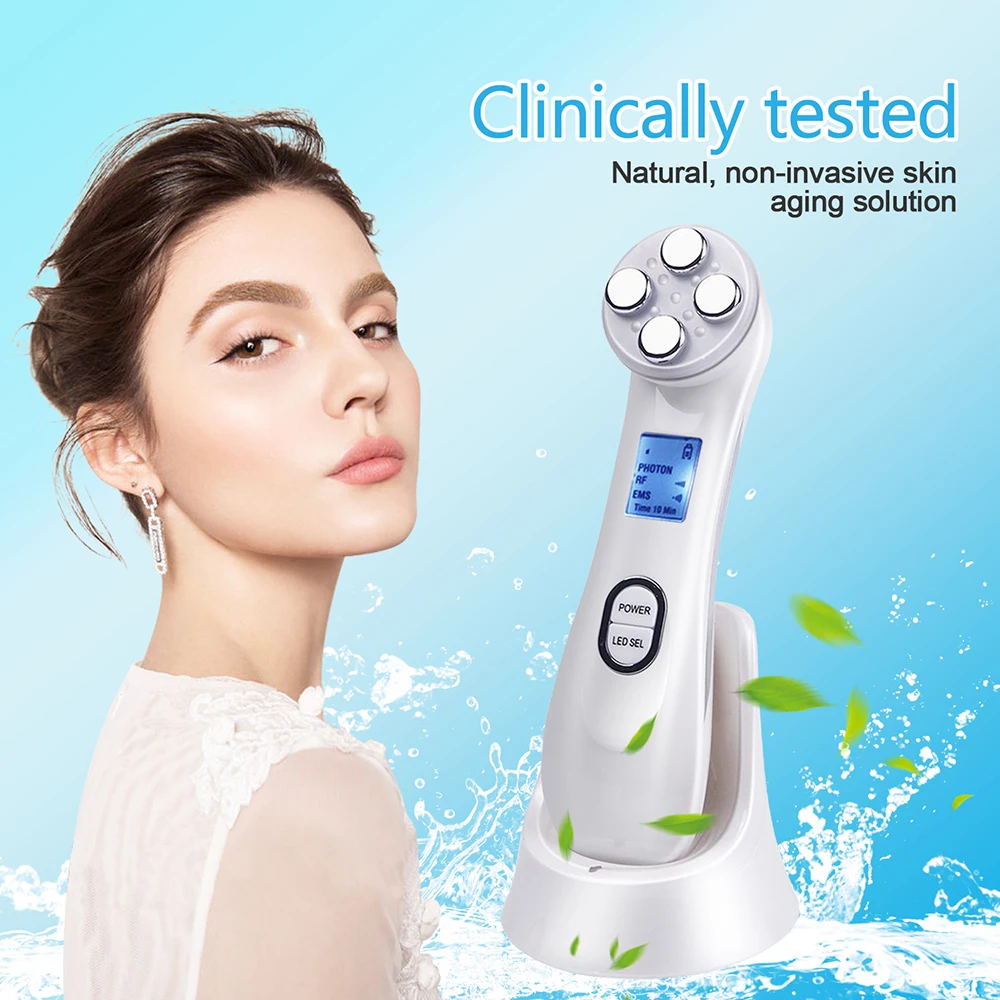Face Lifting Beauty Device Mesotherapy Electroporation RF Radio Frequency LED Facial Machine Massager for Face Wrinkles Removal
Face Lifting Beauty Device Mesotherapy Electroporation RF Radio Frequency LED Facial Machine Massager for Face Wrinkles Removal