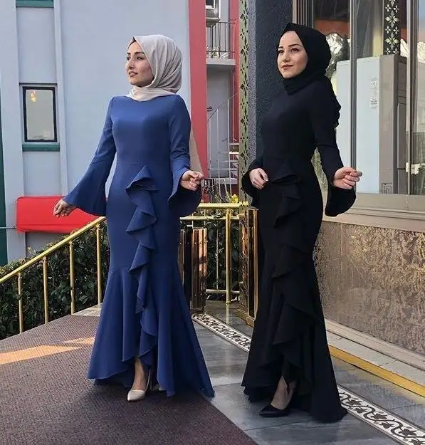 Abaya Dubai Ruffle Long Sleeve Fishtail Dress Women Muslim Party Cocktail Maxi Dresses Arab Gown Robe Islamic Bodycon Abayas New
Abaya Dubai Ruffle Long Sleeve Fishtail Dress Women Muslim Party Cocktail Maxi Dresses Arab Gown Robe Islamic Bodycon Abayas New