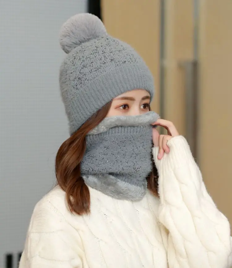 Women Girl Knitted Beanie 2 Pieces Hat Scarf Set Warm Winter Beanie Pom Poms Gorro Jacquard Weave Dot Cap
Women Girl Knitted Beanie 2 Pieces Hat Scarf Set Warm Winter Beanie Pom Poms Gorro Jacquard Weave Dot Cap