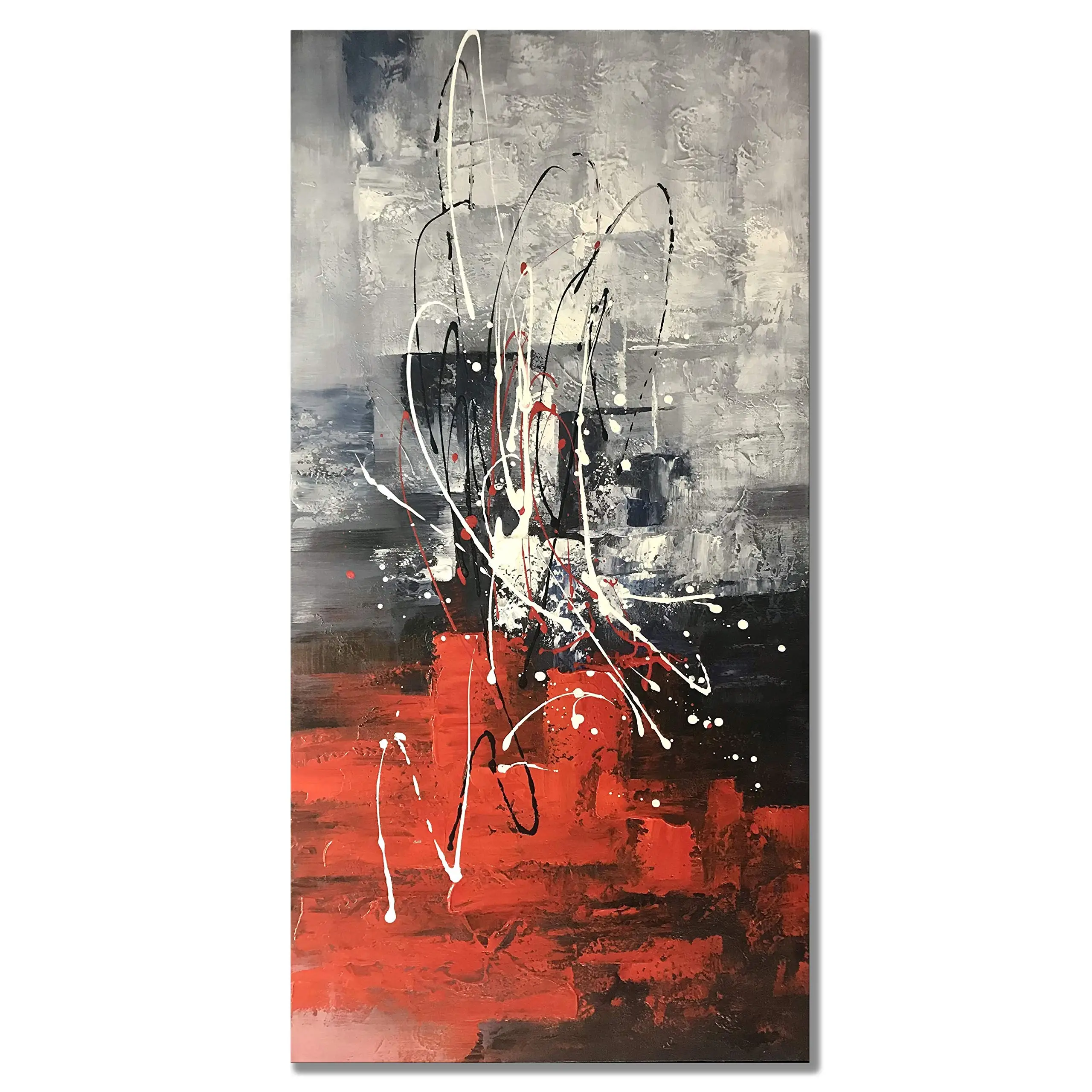 Abstract Vertical Oil Paintings Canvas Wall Art Handmade Colorful Red Artwork for Living Room Bedroom Dining Room Decor No Frame
Abstract Vertical Oil Paintings Canvas Wall Art Handmade Colorful Red Artwork for Living Room Bedroom Dining Room Decor No Frame