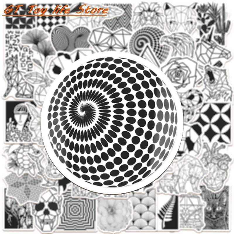 50pcs/Set Mixed Graffiti Black and White Geometric Animal Stickers For Car Gift Box Bicycle Guitar Skate Trunk Desk Helmet
50pcs/Set Mixed Graffiti Black and White Geometric Animal Stickers For Car Gift Box Bicycle Guitar Skate Trunk Desk Helmet
