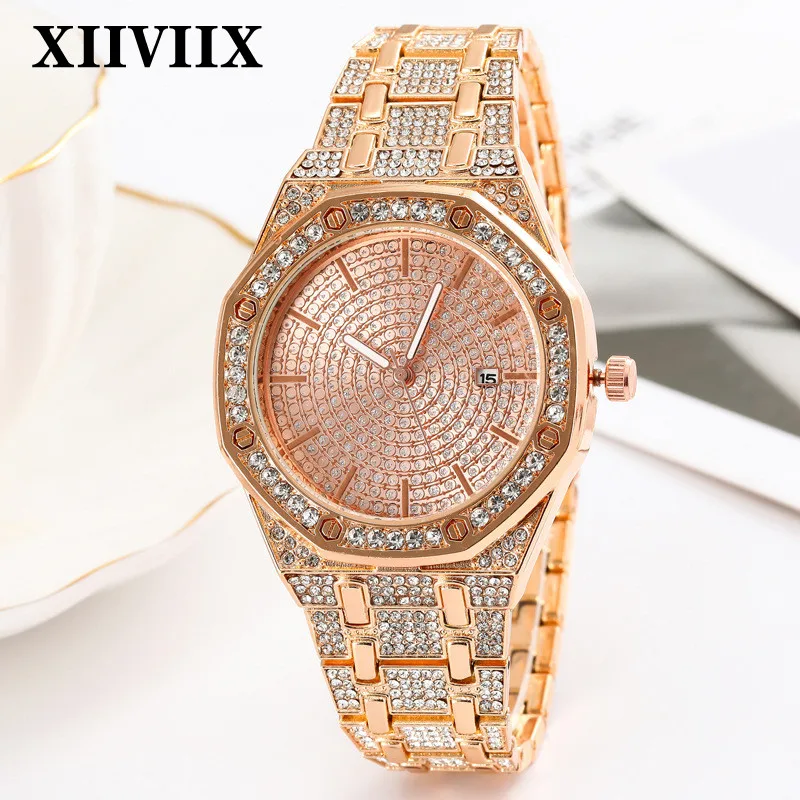 XIIVIIX Golden Women Watches Quartz Diamond Luxury Watch Top Brand Wristwatch Watch Ladies Crystal Jewelry Rose Gold Watch
XIIVIIX Golden Women Watches Quartz Diamond Luxury Watch Top Brand Wristwatch Watch Ladies Crystal Jewelry Rose Gold Watch