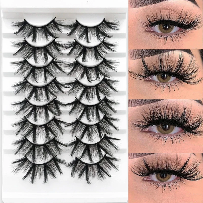 8 Pairs Faux Mink 3D Eyelashes Soft Fluffy Voluminous Natural Long False Eyelashes Eye Lash Extension Tools Reusable Makeup
8 Pairs Faux Mink 3D Eyelashes Soft Fluffy Voluminous Natural Long False Eyelashes Eye Lash Extension Tools Reusable Makeup