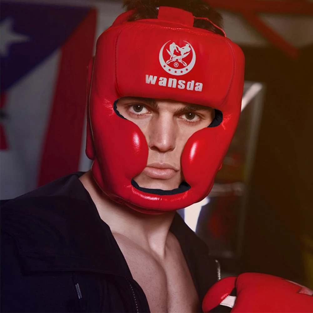 2021 New Kick Boxing Helmet Men Women PU Karate Muay Thai Guantes De Boxeo Free Fight MMA Sanda Training Adults Kids Equipment
2021 New Kick Boxing Helmet Men Women PU Karate Muay Thai Guantes De Boxeo Free Fight MMA Sanda Training Adults Kids Equipment