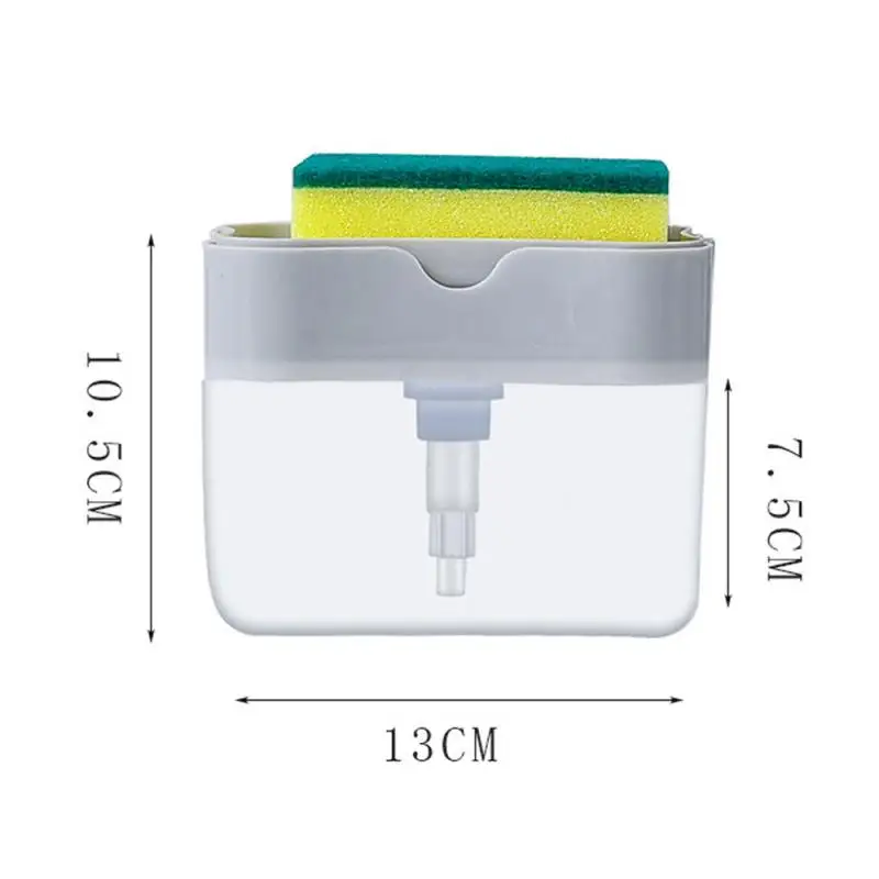 2-in-1 Soap Dispenser with Sponge Holder Cleaning Liquid Soap Dispenser Manual Press Soap Organizer Kitchen Cleaner Tool
2-in-1 Soap Dispenser with Sponge Holder Cleaning Liquid Soap Dispenser Manual Press Soap Organizer Kitchen Cleaner Tool