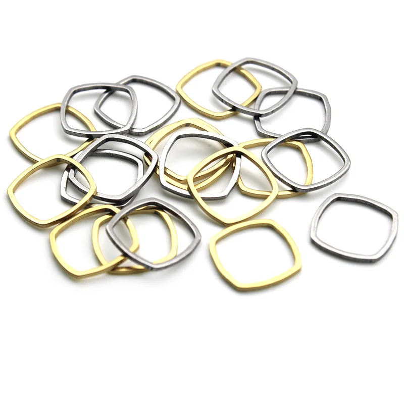 Quadrangle Charms Stainless Steel Earring Making Supplies Findings Bracelet Connectors Gold Plated Charms for DIY Jewelry Making
Quadrangle Charms Stainless Steel Earring Making Supplies Findings Bracelet Connectors Gold Plated Charms for DIY Jewelry Making