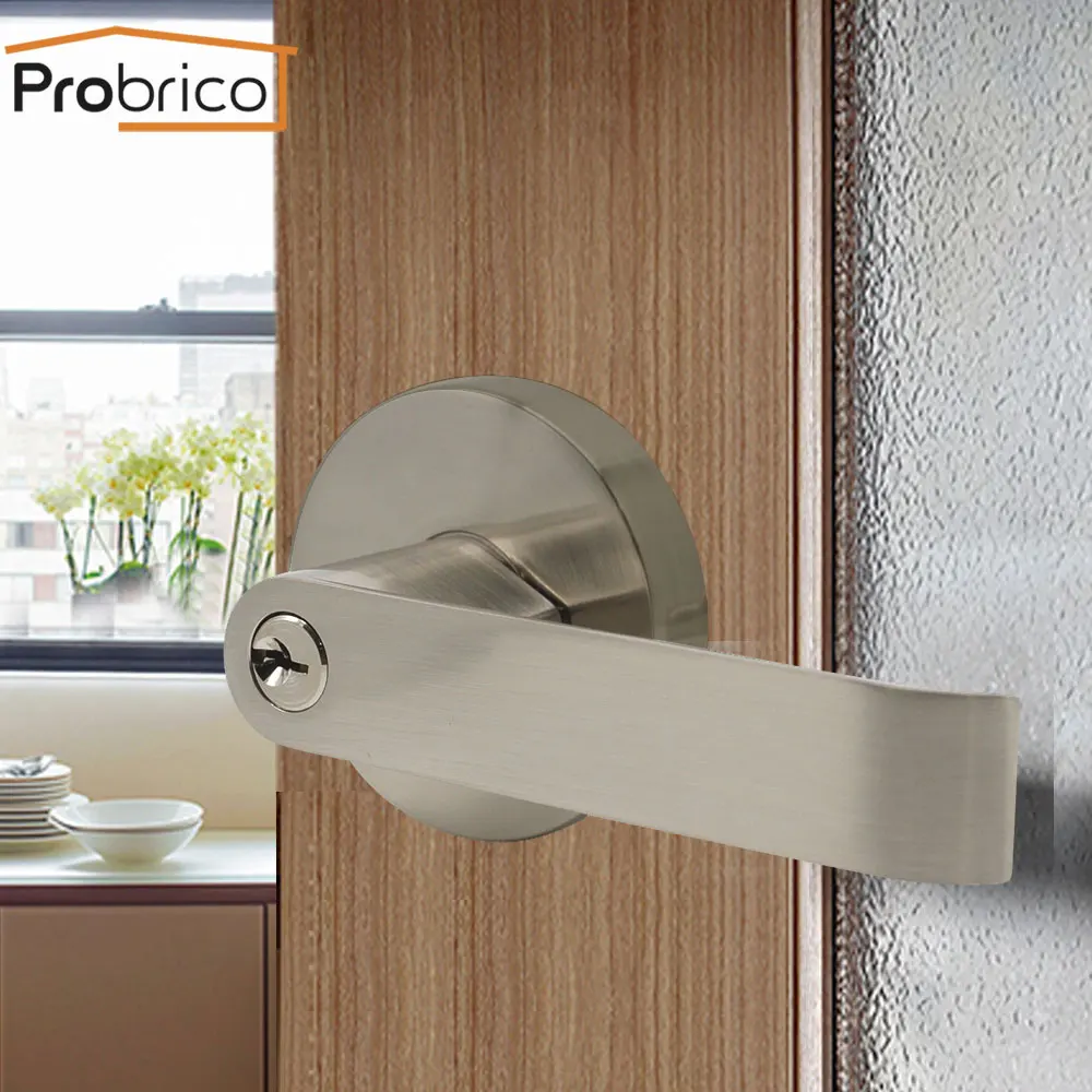 Probrico Mute Door Handles for interior doors Mechanical Door Lock Set Interior door levers lock Office Security Door Hardware
Probrico Mute Door Handles for interior doors Mechanical Door Lock Set Interior door levers lock Office Security Door Hardware