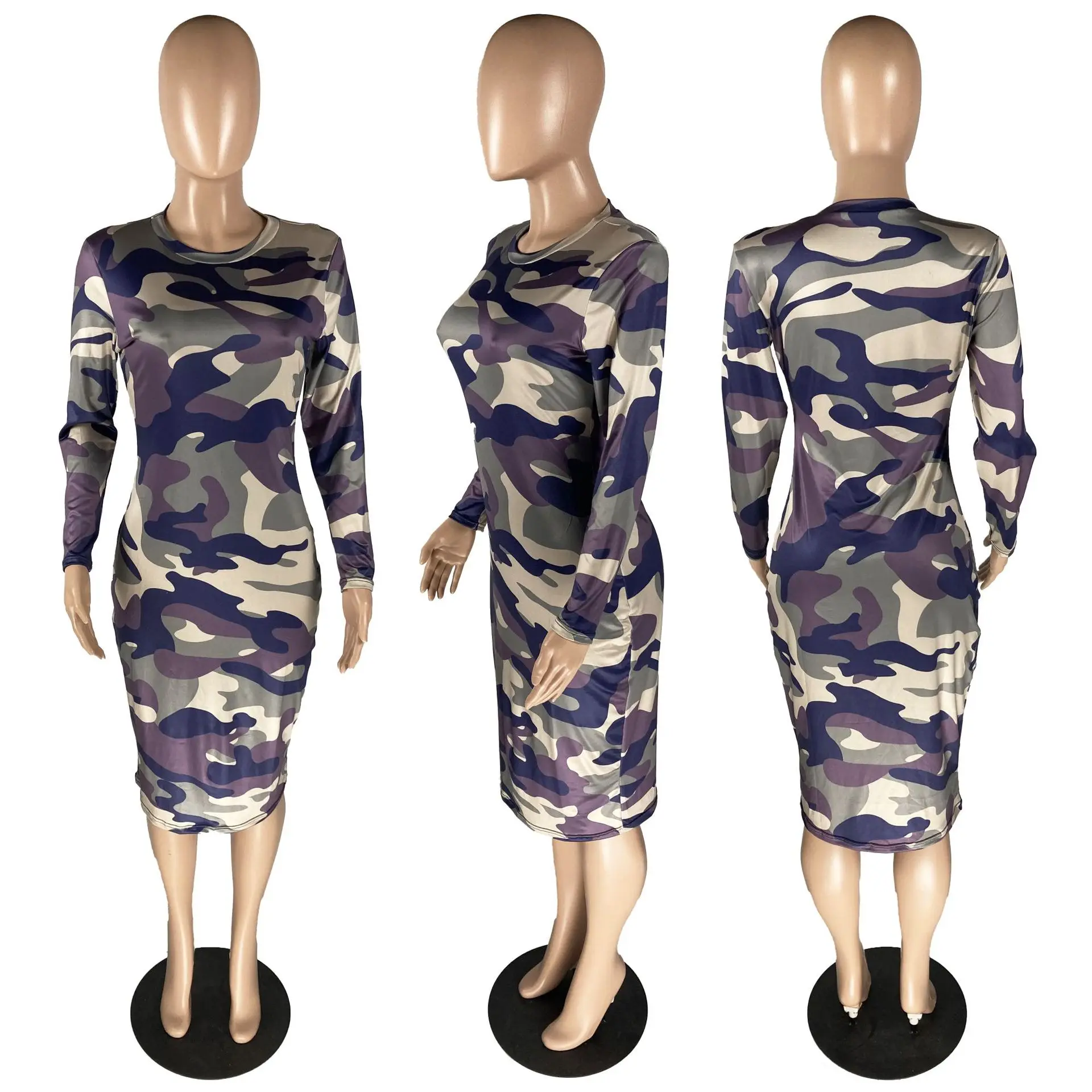 Zoctuo Dress For Women Sexy Oversized Women Camouflage Dress Long Sleeve Plus Size Bodycon Dress Vestidos
Zoctuo Dress For Women Sexy Oversized Women Camouflage Dress Long Sleeve Plus Size Bodycon Dress Vestidos