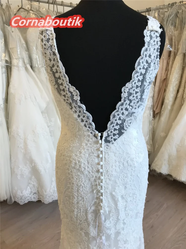 Mermaid Wedding Dress Bateau Neckline Lace Gown Low V Back Bridal Gowns COR-037 Vestido De Noiva Sirena Robe Mariage
Mermaid Wedding Dress Bateau Neckline Lace Gown Low V Back Bridal Gowns COR-037 Vestido De Noiva Sirena Robe Mariage