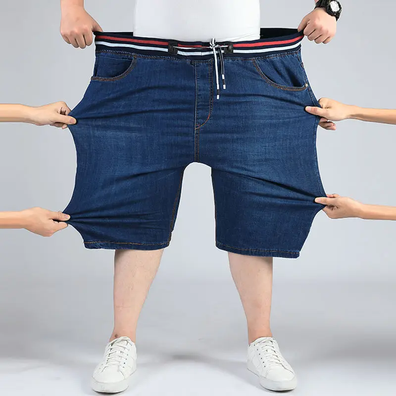 Summer Thin Men Jean Shorts Elastic Waist Breeches Plus-Size 42 44 46 48 Capris Pants Loose Straight Shorts Men Casual Shorts
Summer Thin Men Jean Shorts Elastic Waist Breeches Plus-Size 42 44 46 48 Capris Pants Loose Straight Shorts Men Casual Shorts
