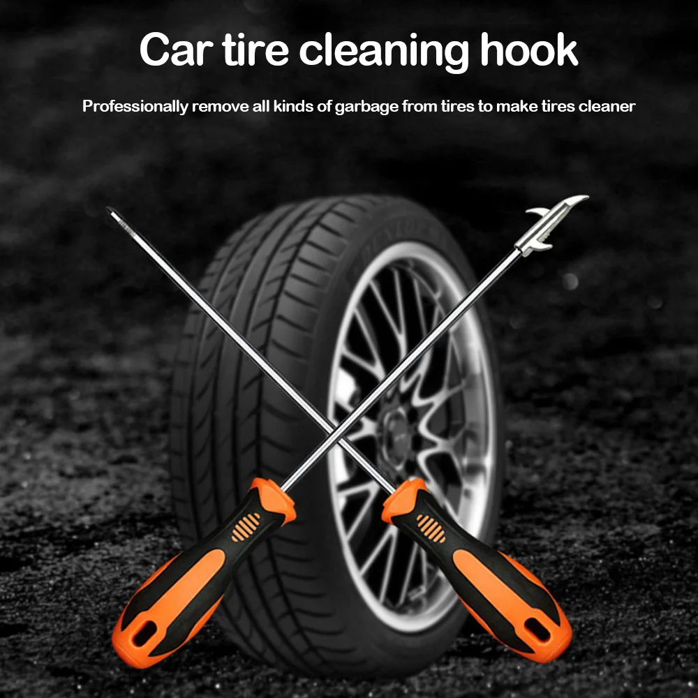 Tire Cleaning Hook Multifunction Tire Cleaning Tool Stone Broken Glass Cleaner for Field Work and Travel Vehicles Repair Tool
Tire Cleaning Hook Multifunction Tire Cleaning Tool Stone Broken Glass Cleaner for Field Work and Travel Vehicles Repair Tool