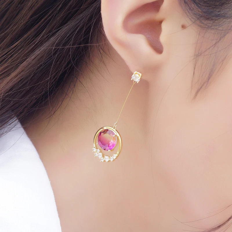 Elegant Fashion Crystal Long Drop Earrings for Women Contracted Joker Trend Women Hanging Earings Jewelry 2021 New
Elegant Fashion Crystal Long Drop Earrings for Women Contracted Joker Trend Women Hanging Earings Jewelry 2021 New