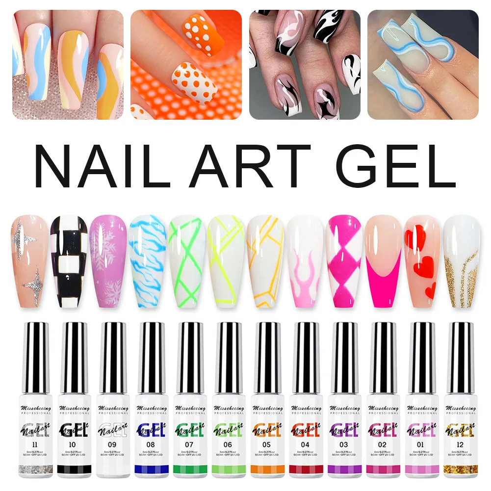 12 Colors Nail Art Gel Polish Kit Soak Off UV/LED Semi Permanent Ink Color Varnish Gel Nail Polish Lacquer Salon Painting Design
12 Colors Nail Art Gel Polish Kit Soak Off UV/LED Semi Permanent Ink Color Varnish Gel Nail Polish Lacquer Salon Painting Design