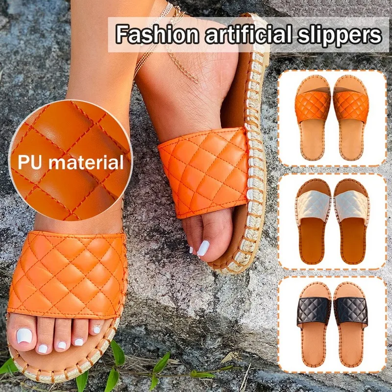 Fashion Temperament Braided Charm Open-toe Flat Slippers Set Foot Vacation Beach Sandals Casual Flip Flops Women Shoes
Fashion Temperament Braided Charm Open-toe Flat Slippers Set Foot Vacation Beach Sandals Casual Flip Flops Women Shoes