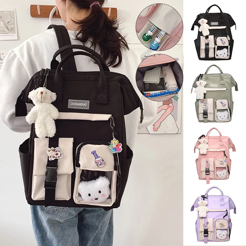 2021 Fashion Backpack Women Waterproof Candy Colors Backpacks School Book Bags For Teenage Girl Cute Large Capacity Travel Bag
2021 Fashion Backpack Women Waterproof Candy Colors Backpacks School Book Bags For Teenage Girl Cute Large Capacity Travel Bag