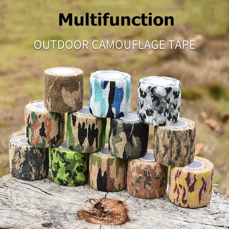 5*450cm Outdoor Camouflage Tape High Stretch Self Adhesive Non-Slip Non-woven Wrap Sticker Tape Hunting Camping Tools Accessory
5*450cm Outdoor Camouflage Tape High Stretch Self Adhesive Non-Slip Non-woven Wrap Sticker Tape Hunting Camping Tools Accessory