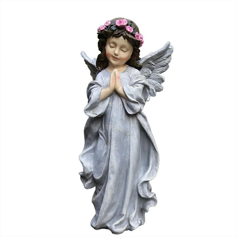 Lovely Resin Angel Girl Statue Outdoor Decorative Cute Lifelike Flower Girls Sculpture For Desk Garden Decor Home Ornament
Lovely Resin Angel Girl Statue Outdoor Decorative Cute Lifelike Flower Girls Sculpture For Desk Garden Decor Home Ornament