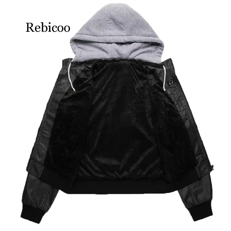 Ladies Winter Leather Jacket 2019 Casual Hooded Basic Jacket Jacket Khaki Female Motorcycle Jacket Girl Plus Size 3XL
Ladies Winter Leather Jacket 2019 Casual Hooded Basic Jacket Jacket Khaki Female Motorcycle Jacket Girl Plus Size 3XL