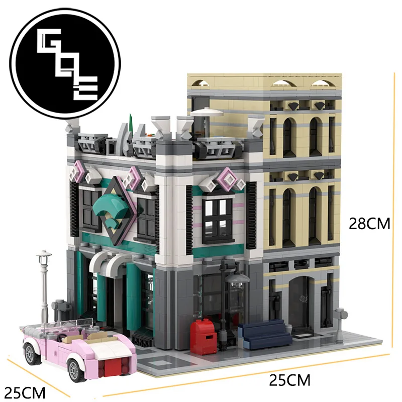 City house view Internet Caf Downtown Diner Alternate Model Modular architecture MOC-19379 building blocks bricks toy for kids
City house view Internet Caf Downtown Diner Alternate Model Modular architecture MOC-19379 building blocks bricks toy for kids