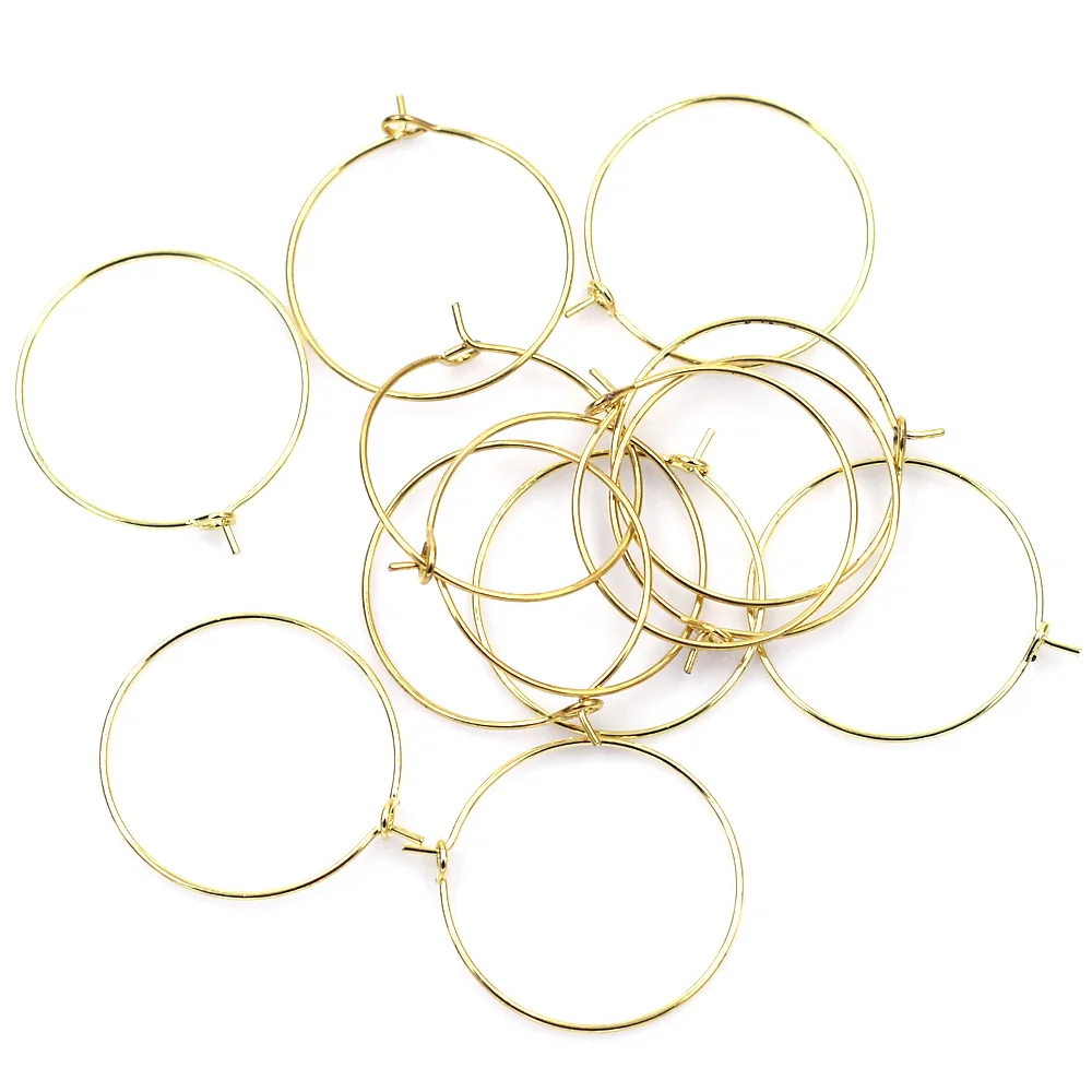 100Pcs Gold Plated Alloy Wine Glass Rings Earrings Wire Ear Hoops Jewelry DIY Findings Charms 29x25mm
100Pcs Gold Plated Alloy Wine Glass Rings Earrings Wire Ear Hoops Jewelry DIY Findings Charms 29x25mm