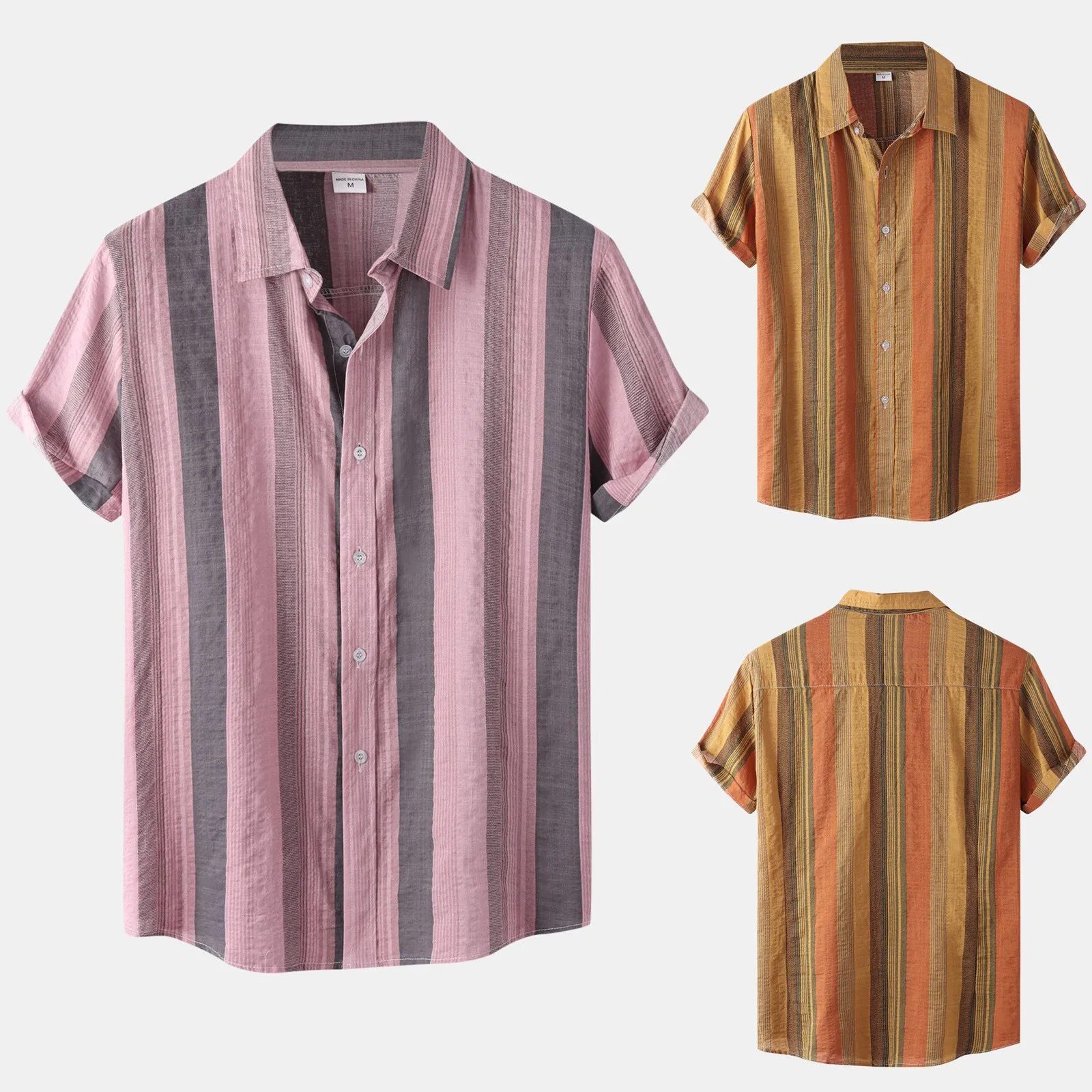 Linen Short Sleeve Shirt Men Summer Floral Loose Baggy Casual Hawaii Holiday Beach Shirt Tee Tops Buttons Blouse National Style
Linen Short Sleeve Shirt Men Summer Floral Loose Baggy Casual Hawaii Holiday Beach Shirt Tee Tops Buttons Blouse National Style