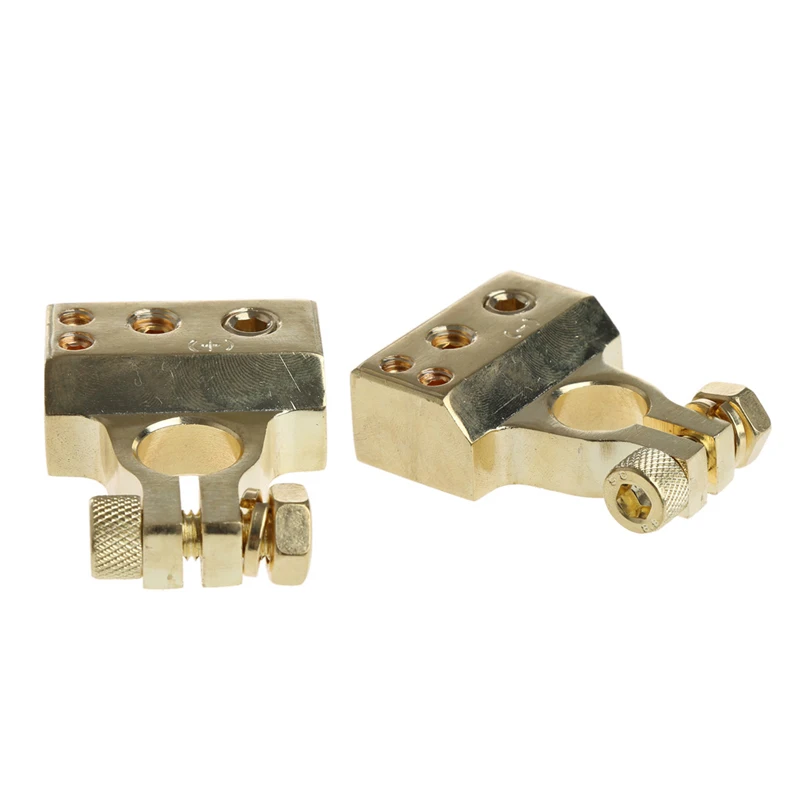 2 Pcs Gold Plated Car Battery Terminal Positive Nagative F 0/1 2 4 8 AWG Tool E7CA
2 Pcs Gold Plated Car Battery Terminal Positive Nagative F 0/1 2 4 8 AWG Tool E7CA
