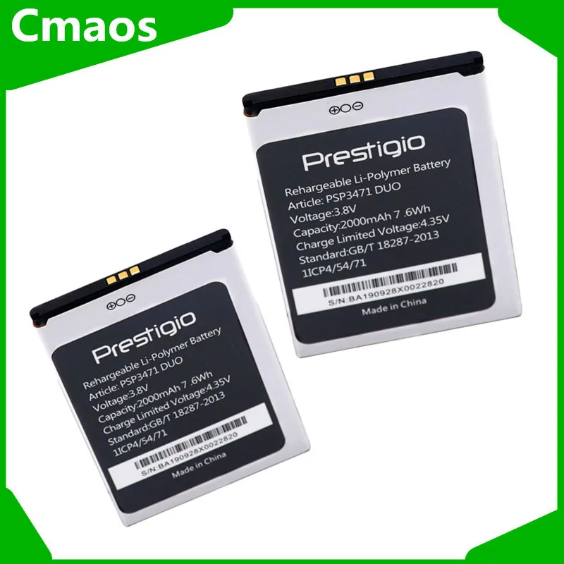2000 мАч PSP3471 DUO запасная батарея для Prestigio Wize Q3 PSP3471DUO Bateria Batterie мобильный