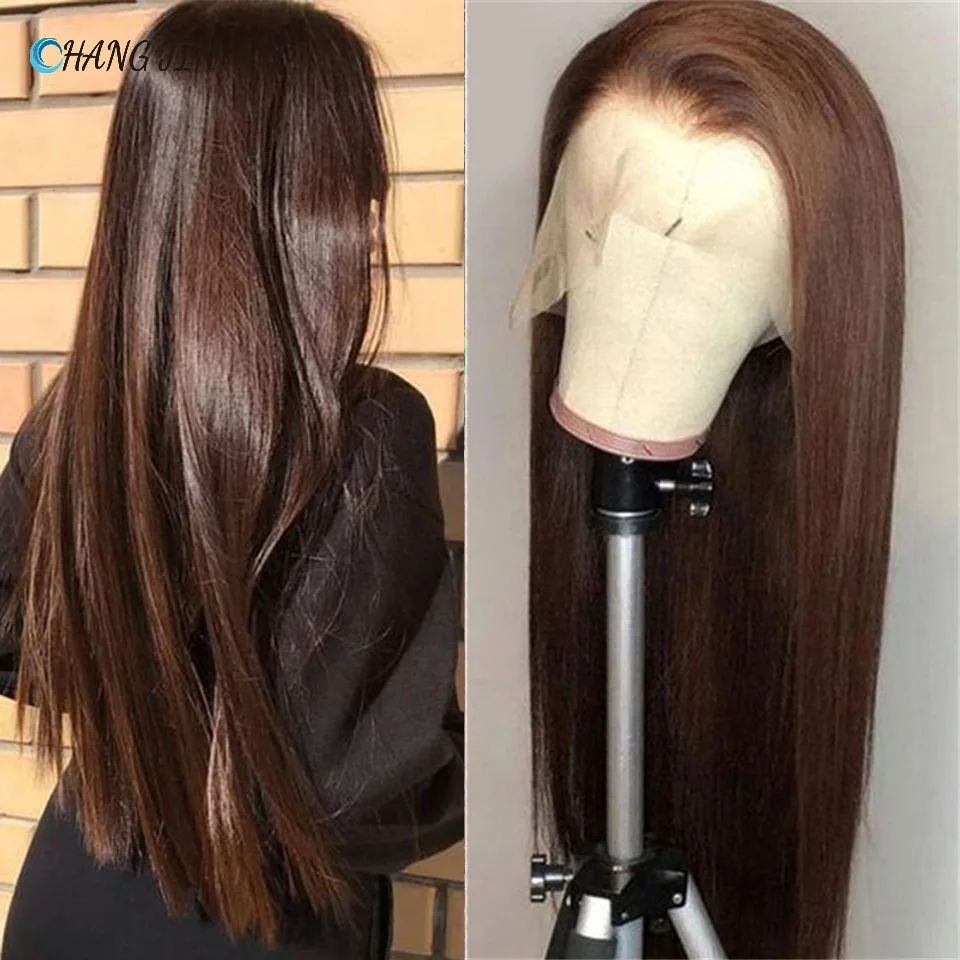 CHANGJIN Natural Colored Lace Human Hair Wigs Dark Brown Pre Plucked Brazilian Remy Long Straight Middle Part Perruque For Women
CHANGJIN Natural Colored Lace Human Hair Wigs Dark Brown Pre Plucked Brazilian Remy Long Straight Middle Part Perruque For Women