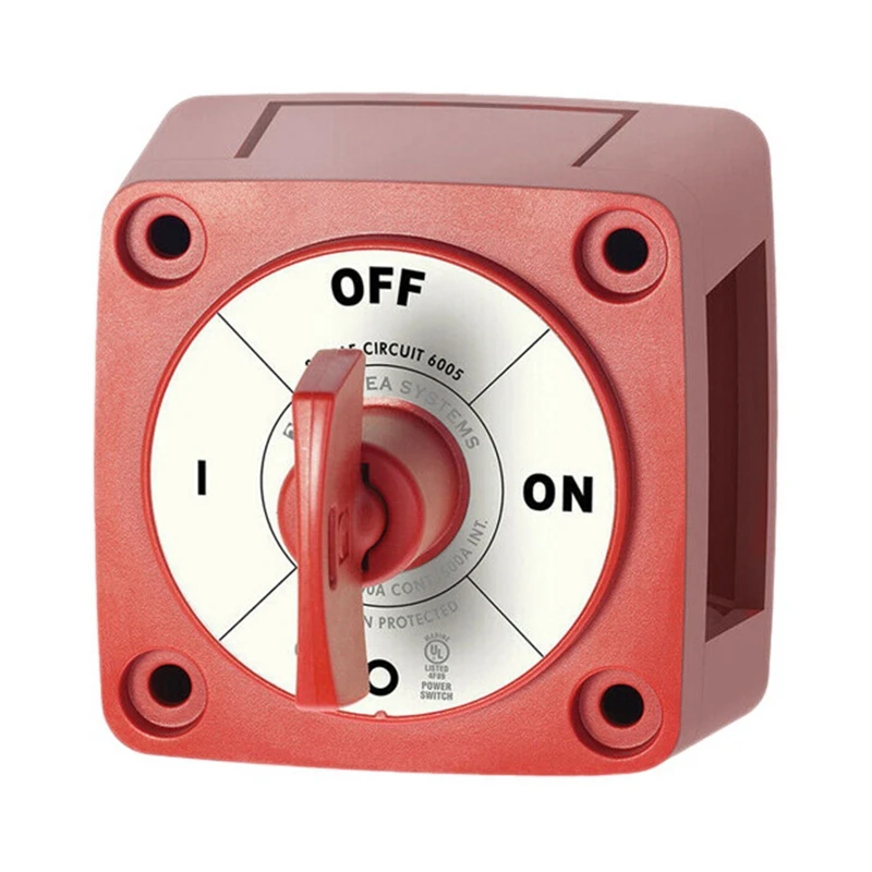 Battery Disconnect Switch 300 Amp Master Isolator Cut Off (On/Off) For Marine Boat Car Truck Camper RV Trailer Engine
Battery Disconnect Switch 300 Amp Master Isolator Cut Off (On/Off) For Marine Boat Car Truck Camper RV Trailer Engine