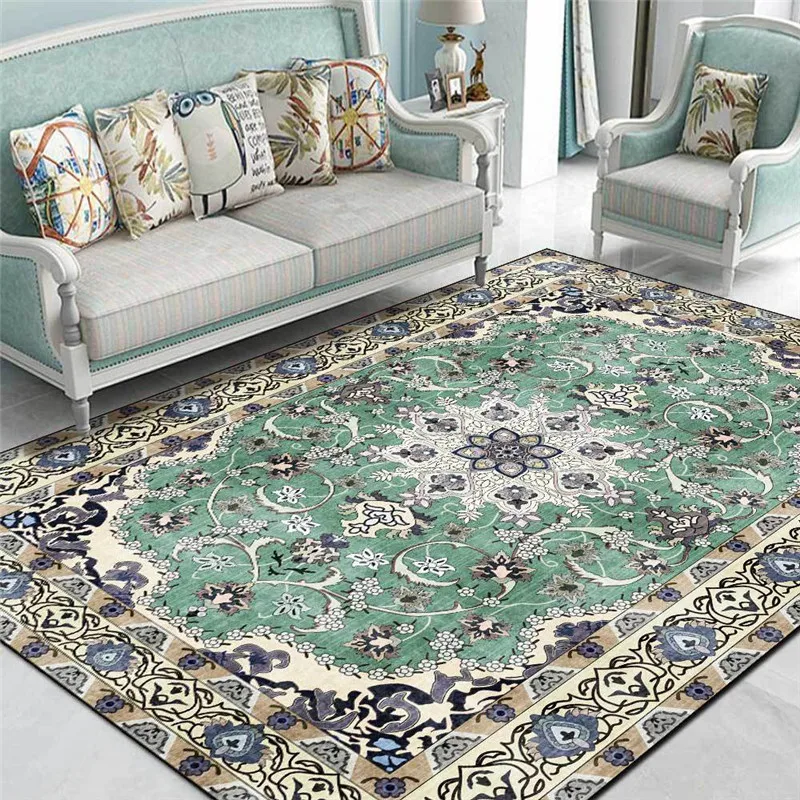 European-Style Court Rug Green Yellow Flower Ethnic-Style Carpet Living Room Bedroom Bed Blanket Bathroom Kitchen Floor Mat
European-Style Court Rug Green Yellow Flower Ethnic-Style Carpet Living Room Bedroom Bed Blanket Bathroom Kitchen Floor Mat