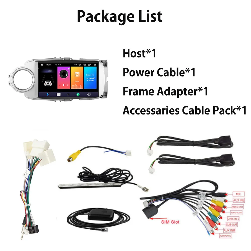Android 9.0 Car Radio For Toyota Yaris 2012 2013 2014 2015-2017 Multimedia Video Player GPS Navigation Mirror Link USB No DVD BT
Android 9.0 Car Radio For Toyota Yaris 2012 2013 2014 2015-2017 Multimedia Video Player GPS Navigation Mirror Link USB No DVD BT