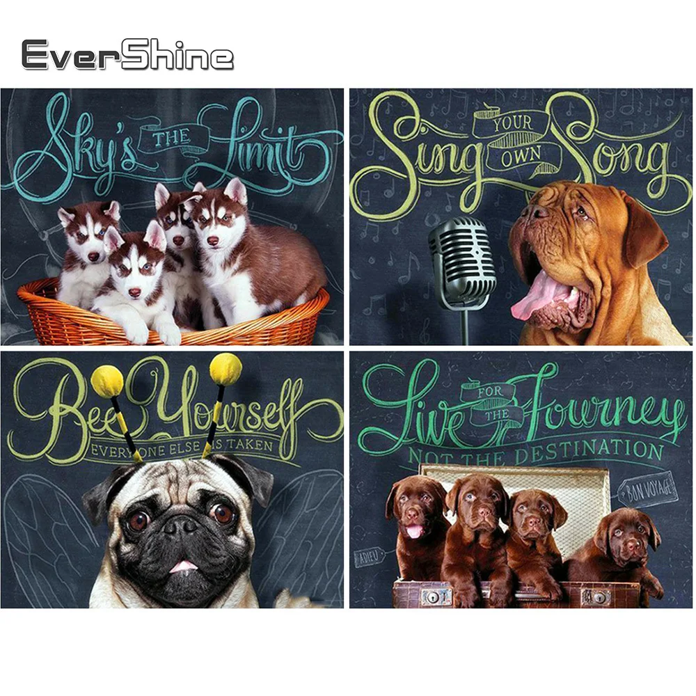 Evershine 5D DIY Diamond Painting Dog Cross Stitch Mosaic Diamond Embroidery Animals Rhinestone Art Home Decoration
Evershine 5D DIY Diamond Painting Dog Cross Stitch Mosaic Diamond Embroidery Animals Rhinestone Art Home Decoration