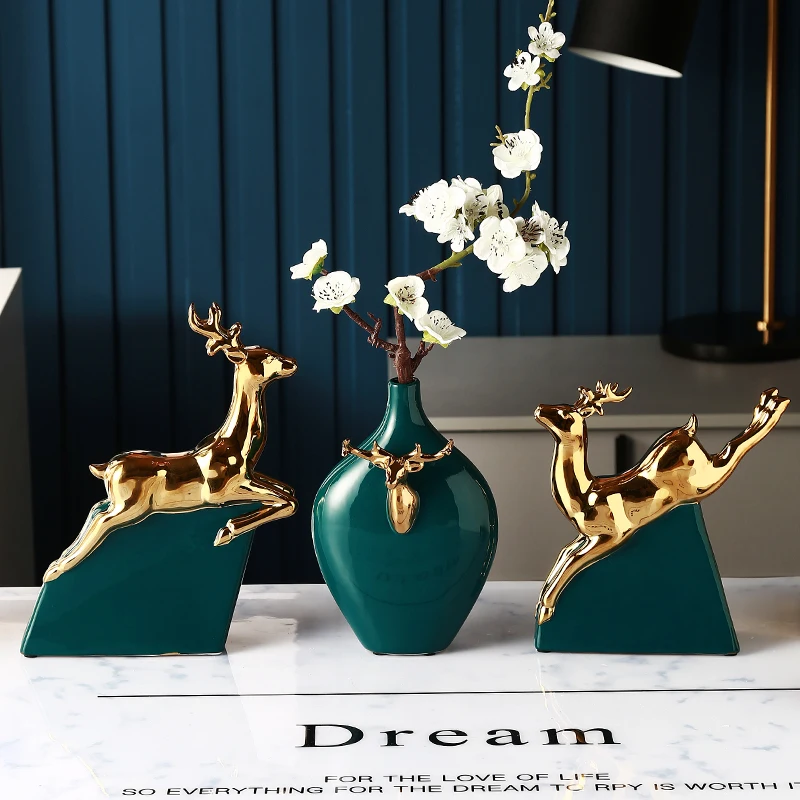 Northern Europe Simple Entrance Porch Decoration Gold Light Luxury Ceramic Deer Living Room Wine Cabinet Accessories Office
Northern Europe Simple Entrance Porch Decoration Gold Light Luxury Ceramic Deer Living Room Wine Cabinet Accessories Office
