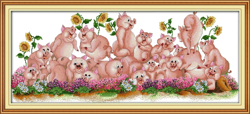 Song of pig cross stitch kit 18ct 14ct 11ct count printed canvas stitching embroidery DIY handmade needlework
Song of pig cross stitch kit 18ct 14ct 11ct count printed canvas stitching embroidery DIY handmade needlework