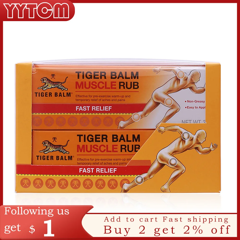 4pcs Tiger balm original red muscle rub relieve Sprain for shoulder relief joints pain massage ointment health care plaster
4pcs Tiger balm original red muscle rub relieve Sprain for shoulder relief joints pain massage ointment health care plaster