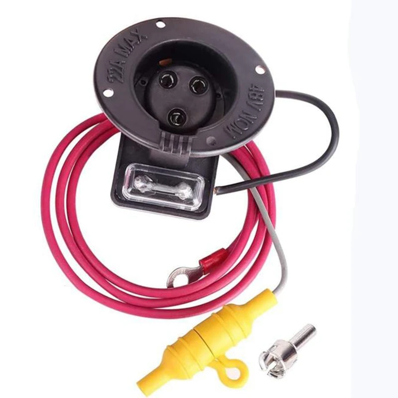 for Club Car DS 48V DC Receptacle or Powerdrive Charger Receptacle Fits Golf Cart 1018949-01,101802101,1017968-01
for Club Car DS 48V DC Receptacle or Powerdrive Charger Receptacle Fits Golf Cart 1018949-01,101802101,1017968-01