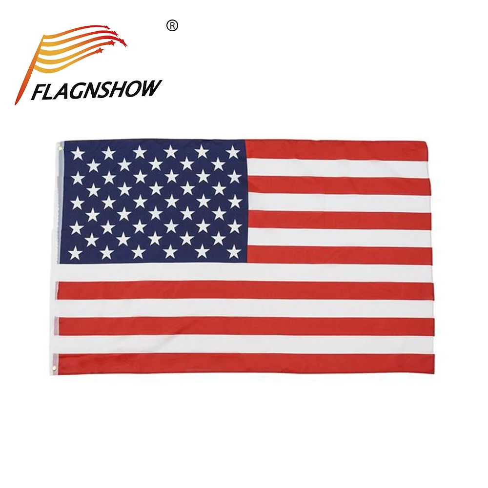 

Flagnshow American Flags National Country Flag 3x5 FT Polyester Decoration Banner USA America Flag
