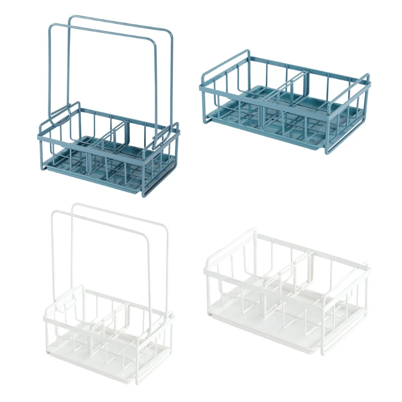 896A Kitchen Sponge Storage Rack Rag Holder Towel Shelf with Drain Pan Sink Organizer
896A Kitchen Sponge Storage Rack Rag Holder Towel Shelf with Drain Pan Sink Organizer