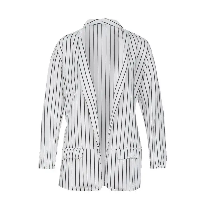 Autumn Long Sleeve Slim Fit Blazer Women Casual Office Lady Formal Suit Coat striped Blazers Jacket Open Front Ladies Coats 
Autumn Long Sleeve Slim Fit Blazer Women Casual Office Lady Formal Suit Coat striped Blazers Jacket Open Front Ladies Coats