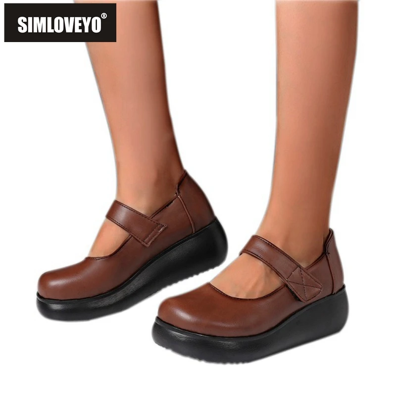 SIMLOVEYO Ladies Pumps New 2021 Round Toe 3cm Heels Platform Classic Mary Jane Hook&Loop Big Size 34-43 Casual Summer B2214
SIMLOVEYO Ladies Pumps New 2021 Round Toe 3cm Heels Platform Classic Mary Jane Hook&Loop Big Size 34-43 Casual Summer B2214