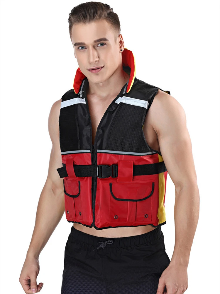 Adult Unisex Multi-pocket Hooded Life vest Buoyancy Jacket Fishing clothes Water rescue Surfing Rafting Boating Wading tool vest
Adult Unisex Multi-pocket Hooded Life vest Buoyancy Jacket Fishing clothes Water rescue Surfing Rafting Boating Wading tool vest