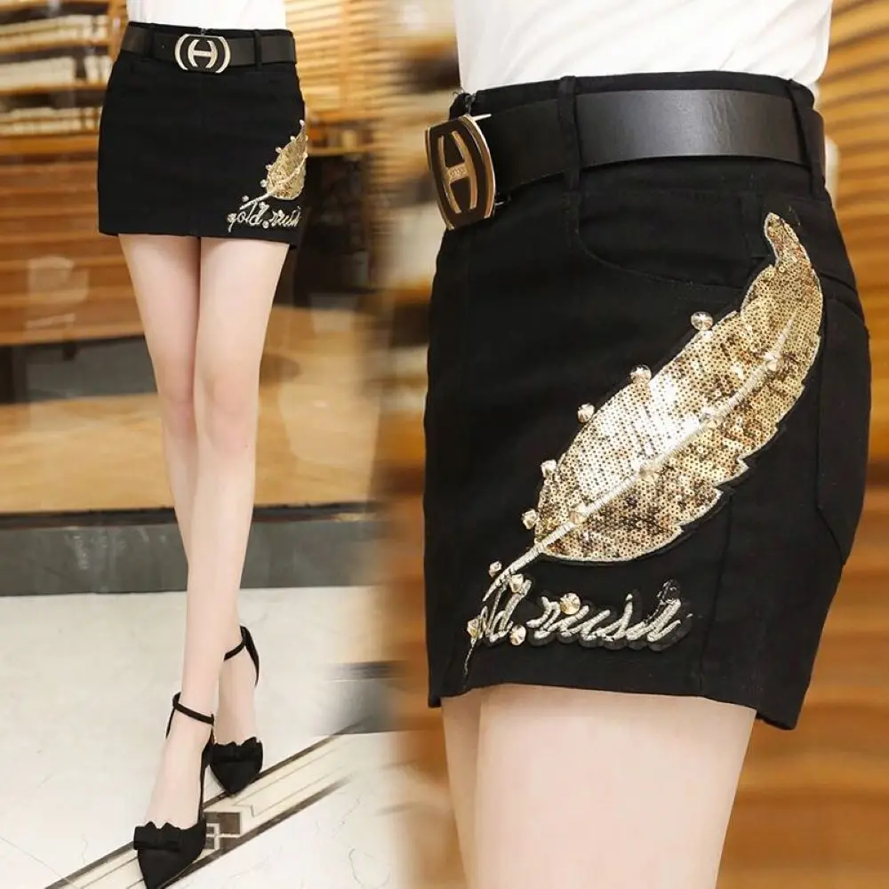 Summer new woman skirts fashion sequins embroidered bag hip skirt was thin rivets one-step skirt sexy mini skirt
Summer new woman skirts fashion sequins embroidered bag hip skirt was thin rivets one-step skirt sexy mini skirt
