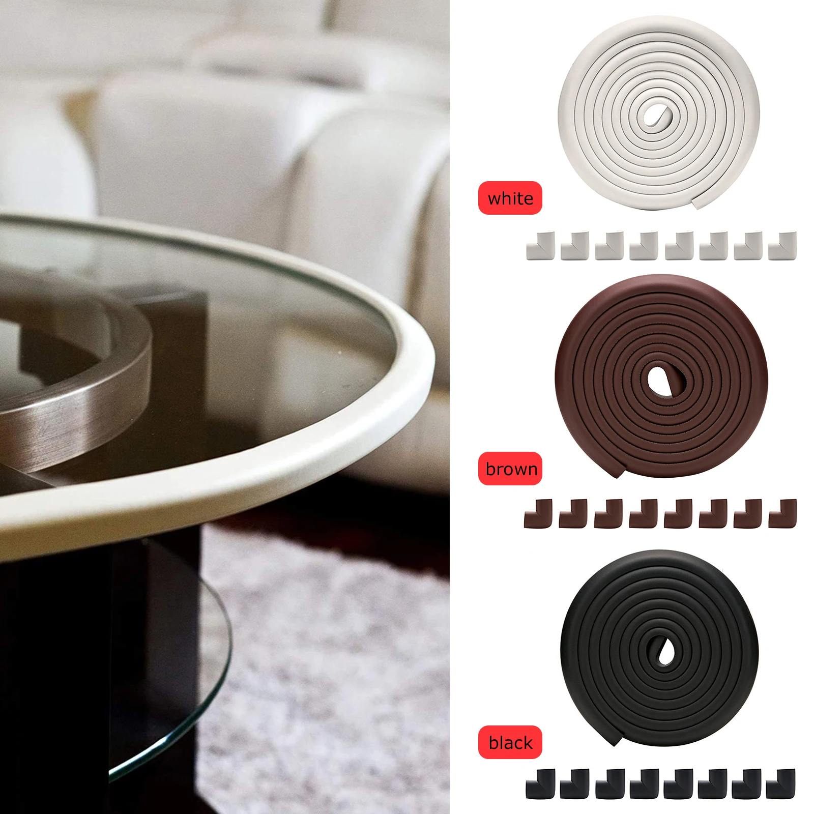 Baby Proofing Edge Corner Guards High Density Foam Bumper Guard Safety Pre-Taped Furniture Bumper Non Toxic Anti-collision Strip
Baby Proofing Edge Corner Guards High Density Foam Bumper Guard Safety Pre-Taped Furniture Bumper Non Toxic Anti-collision Strip