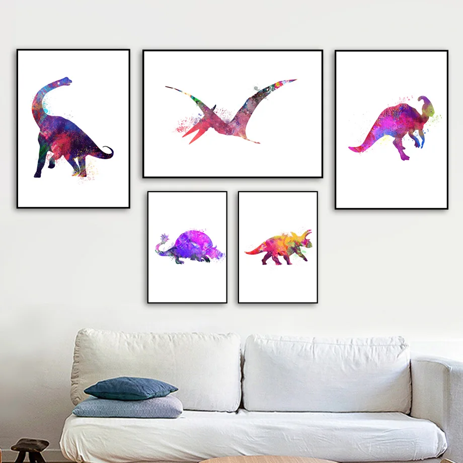Watercolor Abstract Dinosaur Nordic Canvas Posters And Prints Wall Art Canvas Painting Print Wall Pictures For Kids Room Decor
Watercolor Abstract Dinosaur Nordic Canvas Posters And Prints Wall Art Canvas Painting Print Wall Pictures For Kids Room Decor