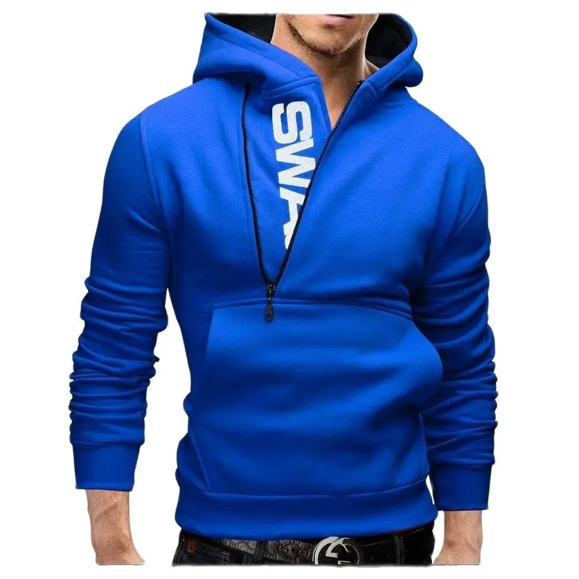 Spring and autumn new men's sports sweater outdoor casual top with velvet side zipper Hooded Sweater hooded loose men's coat
Spring and autumn new men's sports sweater outdoor casual top with velvet side zipper Hooded Sweater hooded loose men's coat